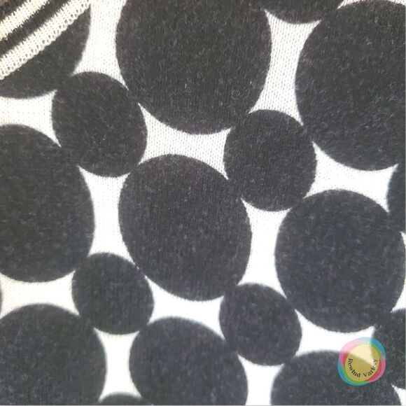 Van Heusen Cardigan Womens XL Polka Dot Disney Bounding Hidden Mickey Preppy - Picture 4 of 11